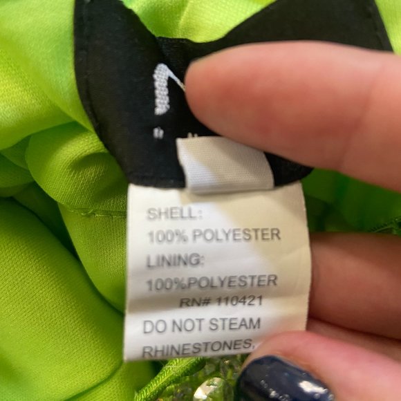 Nox Anabel Lime Green Semi-Formal Dress - Picture 4 of 5